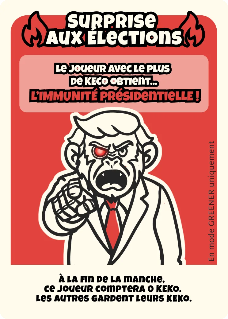 Carte action « Surprise aux élections »